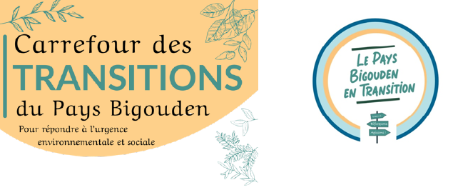 Logos du Carrefour des transitions, et de Pays Bigouden en Transition