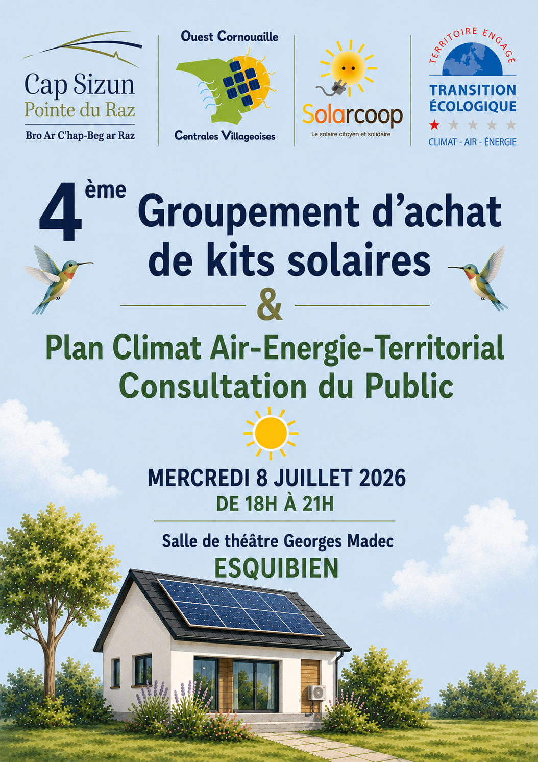 Affiche réunion salle Georges Madec
