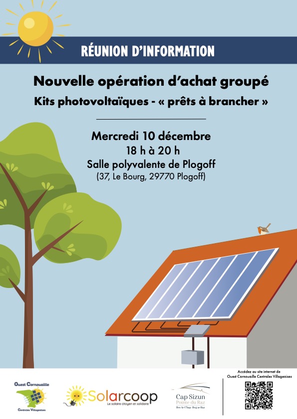 Affiche pour la réunion de Plogoff
