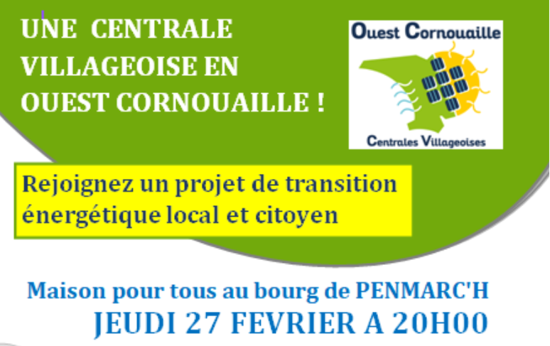 Annonce RP 27 février 20h Maison pour Tous de Penmarc'h