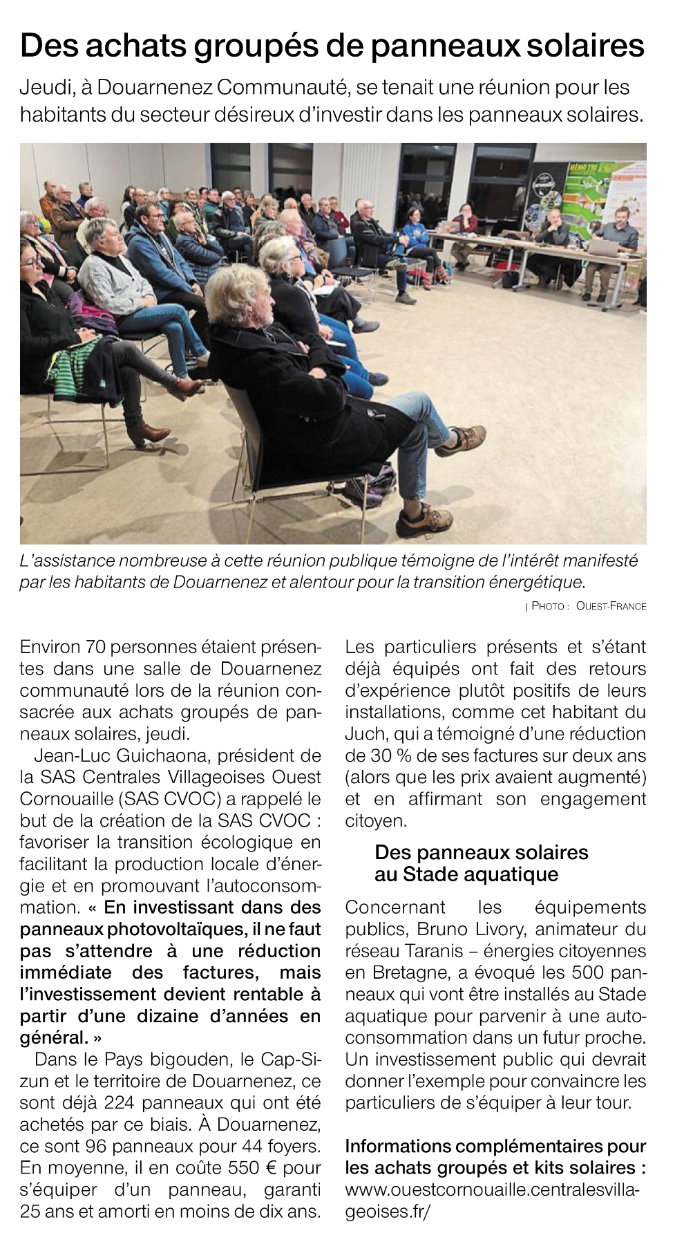 l'article d'Ouest-France
