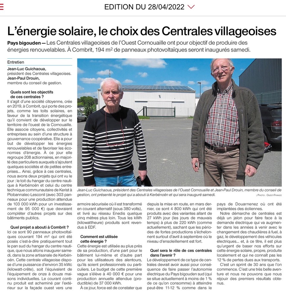 Article de Ouest-France